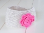 Preview: Strickanleitung  - Stirnband mit Rüschenblume - No.30S